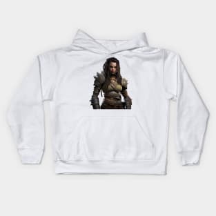 Baldur's Gate 3 Female Fighter Kids Hoodie